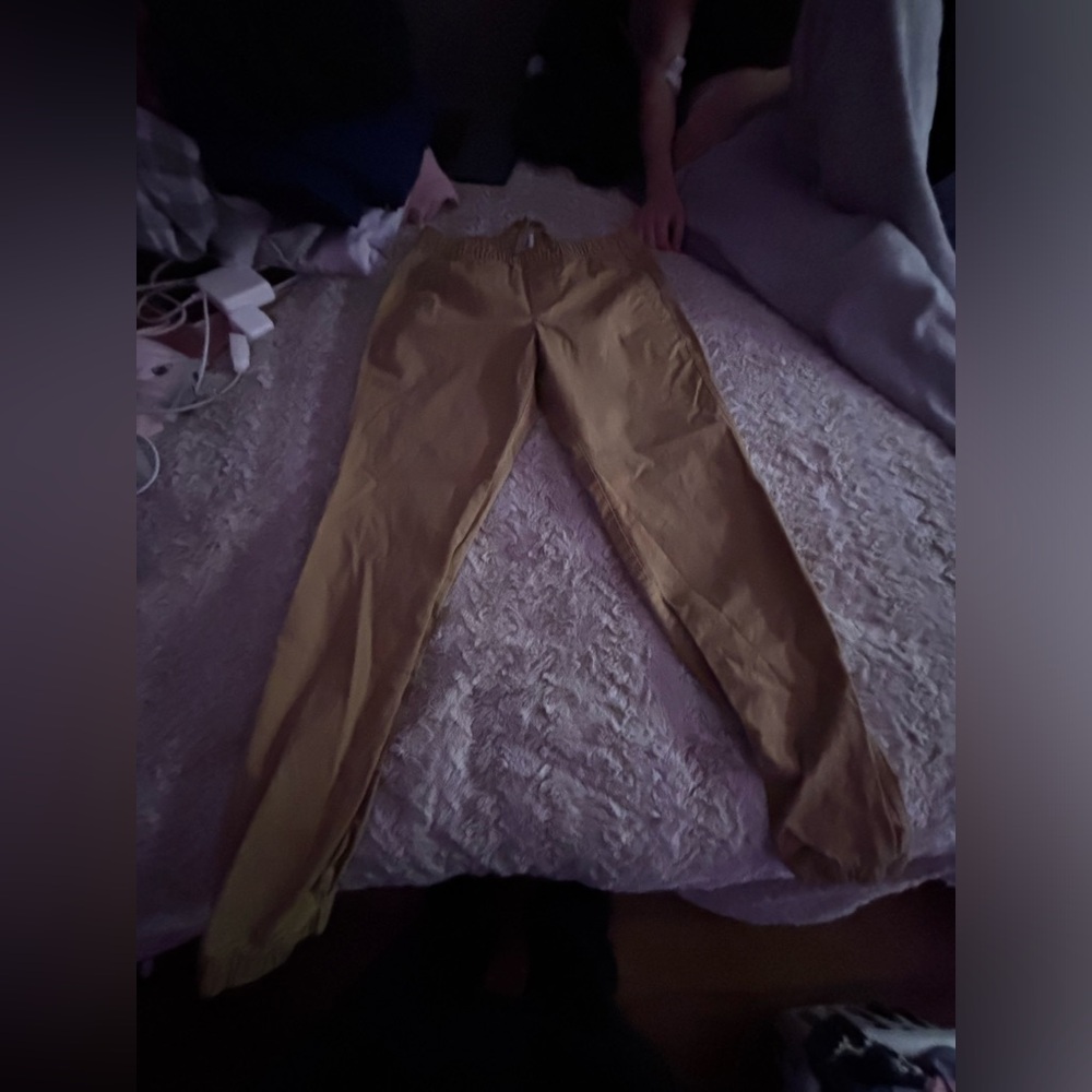 Cargo pants. Brownish creamish.